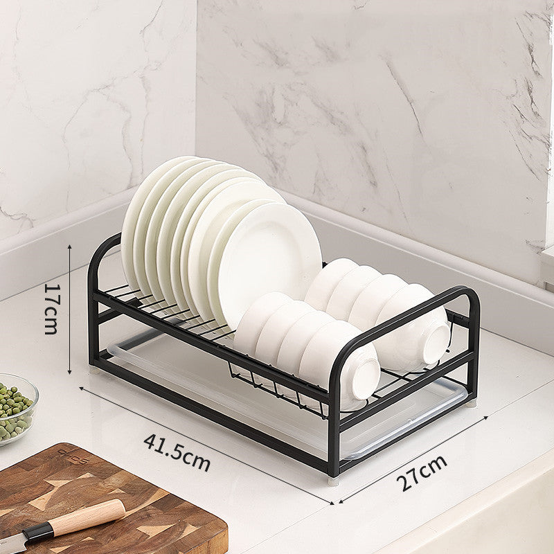 Kitchen Dishware Drying and Storage Rack