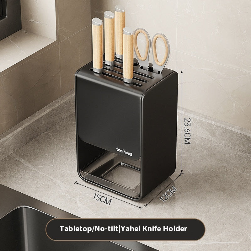Gun Gray Kitchen Knife Holder Rack