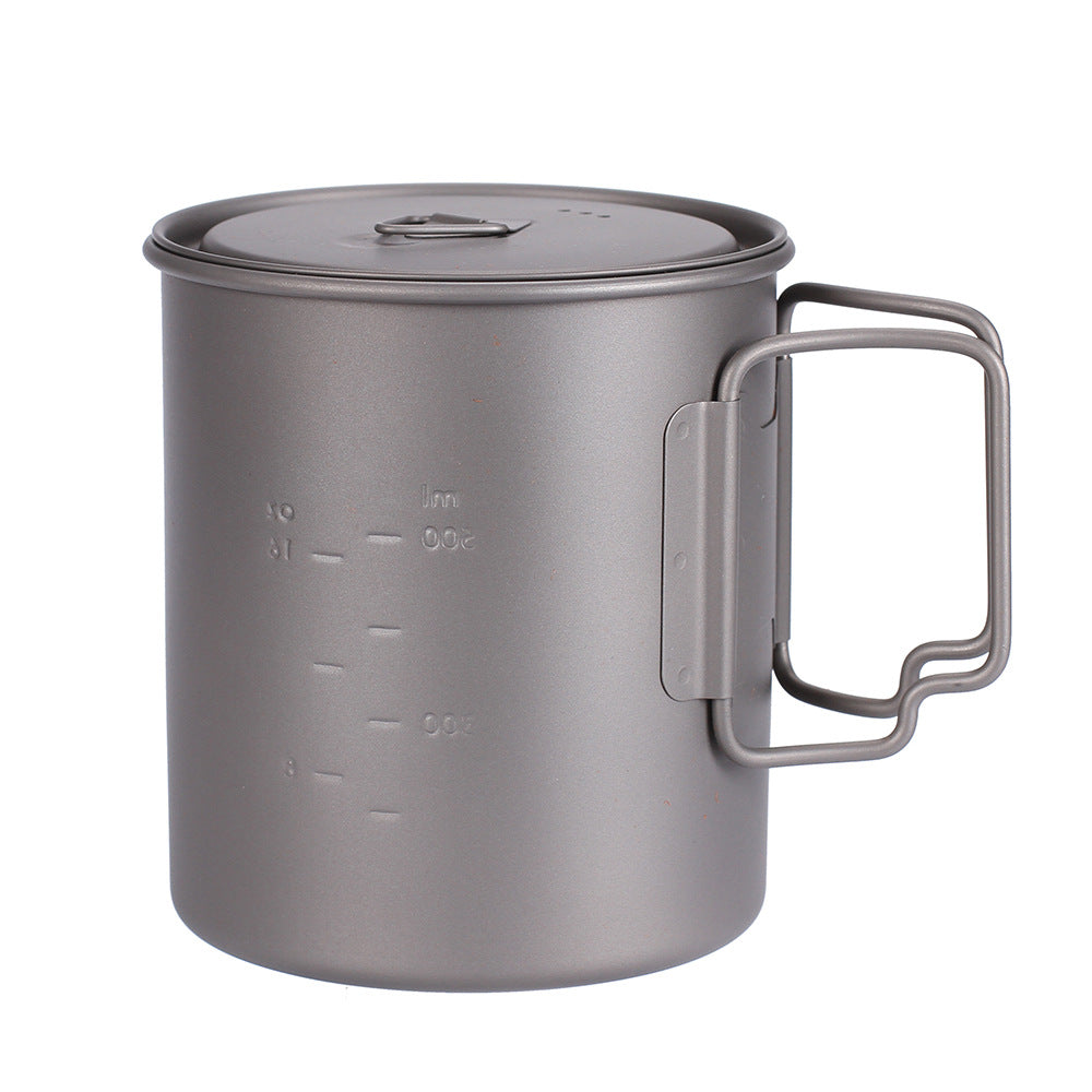 Pure Titanium Outdoor Cookware Water Cup