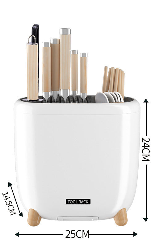Kitchen Utensil and Cutlery Storage Rack