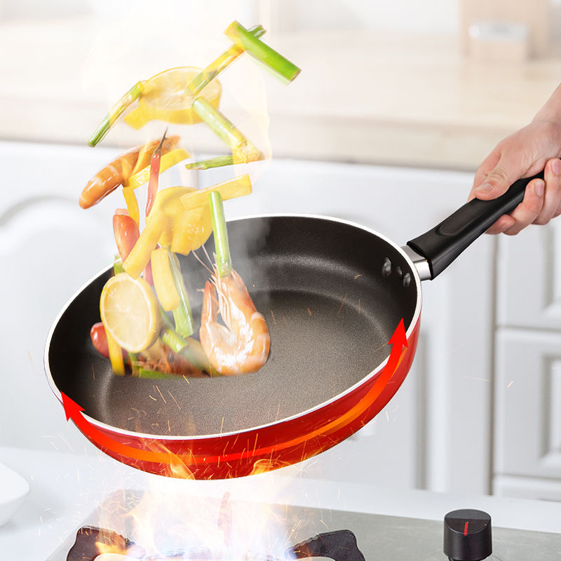Non-Stick Flat Frying Pan Household Use