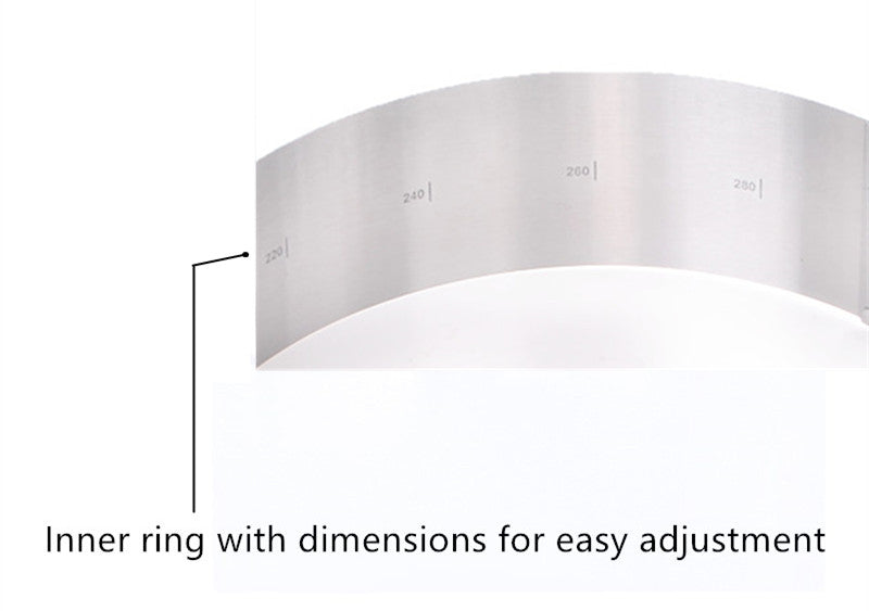 Adjustable Stainless Steel Cake Baking Mold Ring