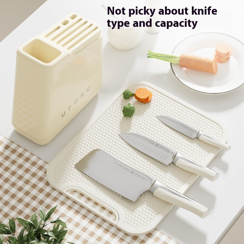 Multi-Function Kitchen Knife and Utensil Storage Rack