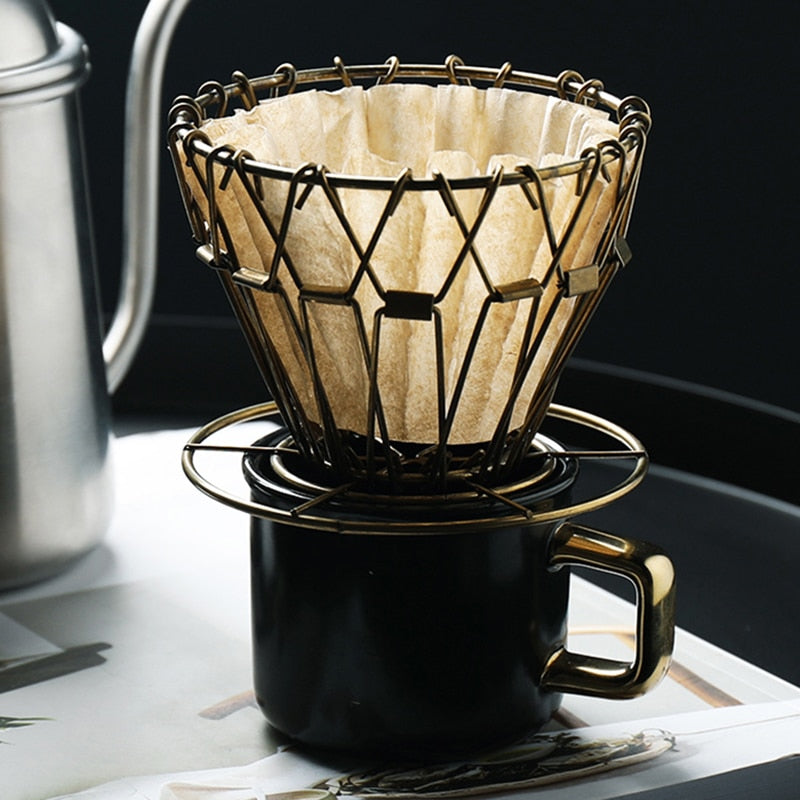Foldable Coffee Filter Paper Brewing Funnel