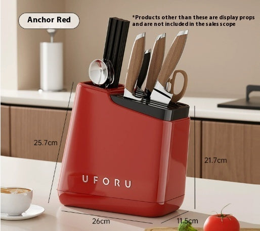 Multi-Function Kitchen Knife and Utensil Storage Rack