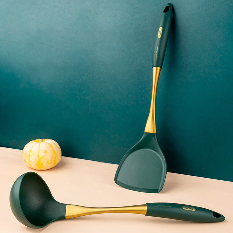 Stainless Steel & Silicone Non-Stick Spatula Set