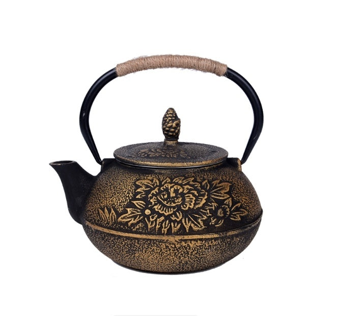 Cast Iron Teapot Traditional Brewing Tea Kettle