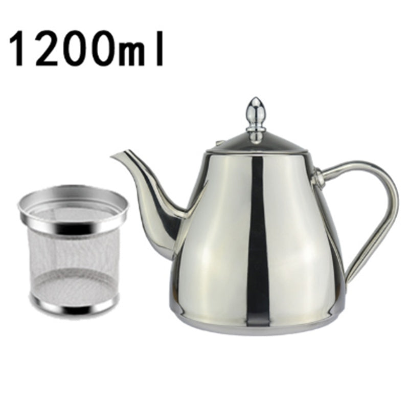304 Stainless Steel Teapot Durable Brewing Tea Pot