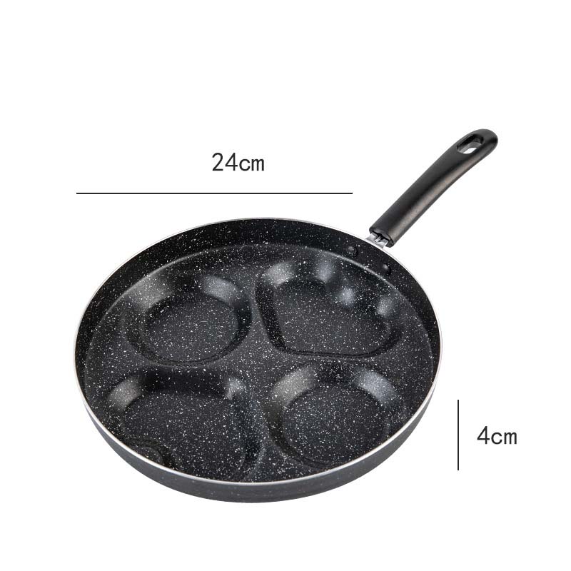 Non-Stick Love-Shaped Omelette Pan 4-Hole