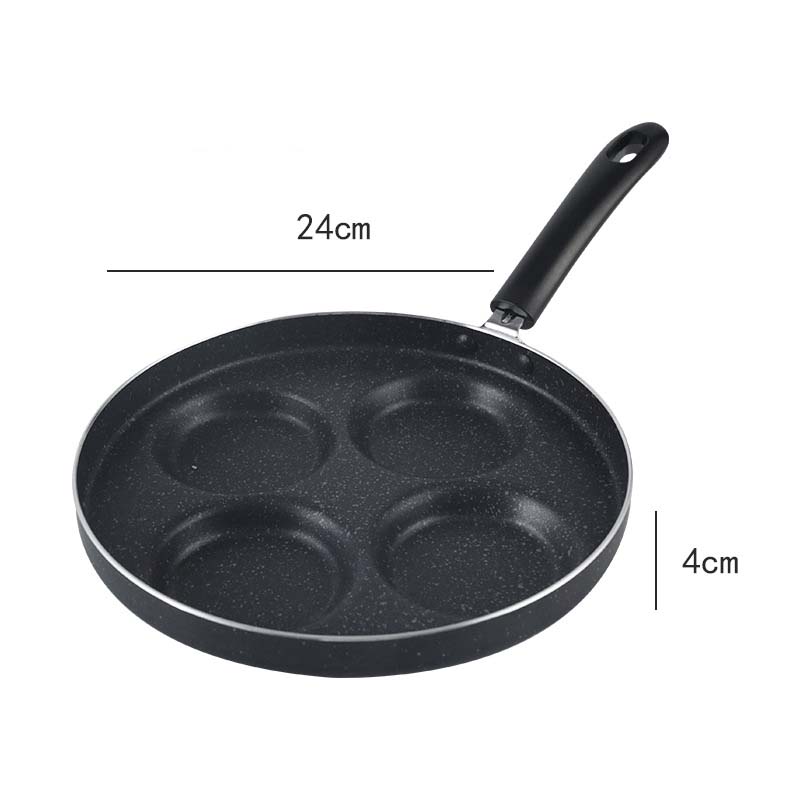 Non-Stick Love-Shaped Omelette Pan 4-Hole