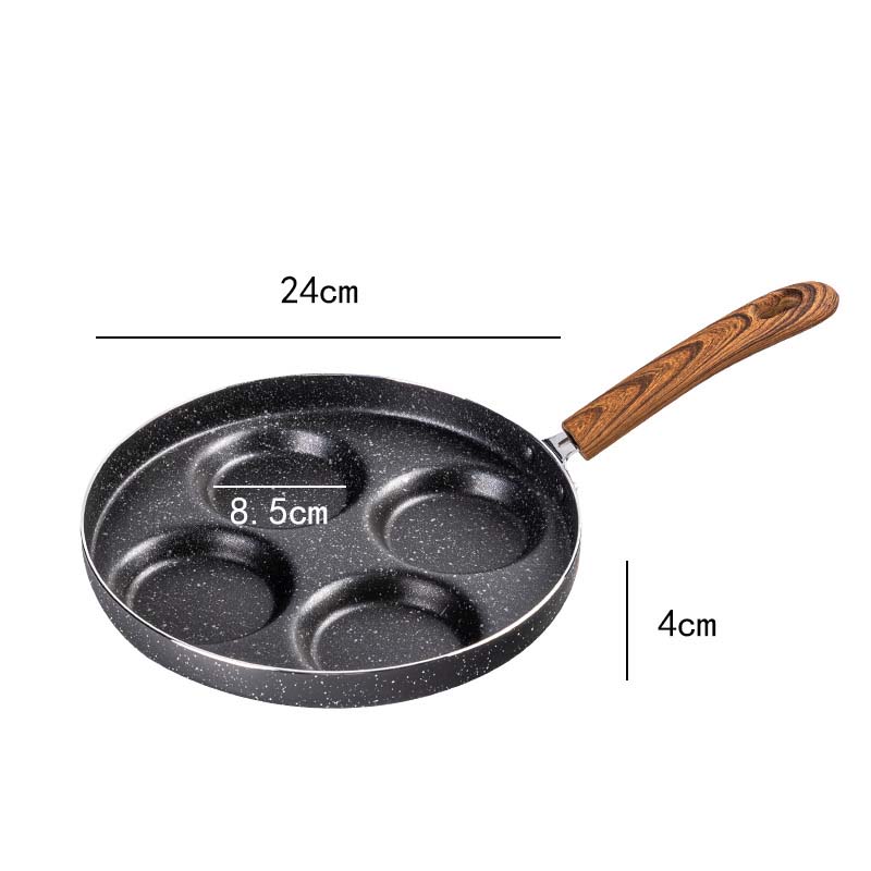 Non-Stick Love-Shaped Omelette Pan 4-Hole
