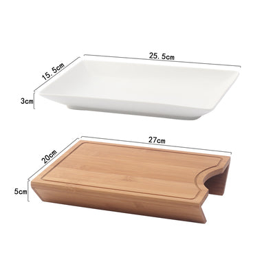 Multifunctional Household Chopping Board with Tray