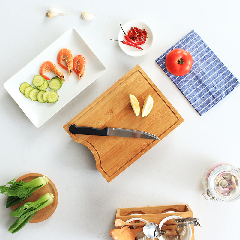 Multifunctional Household Chopping Board with Tray
