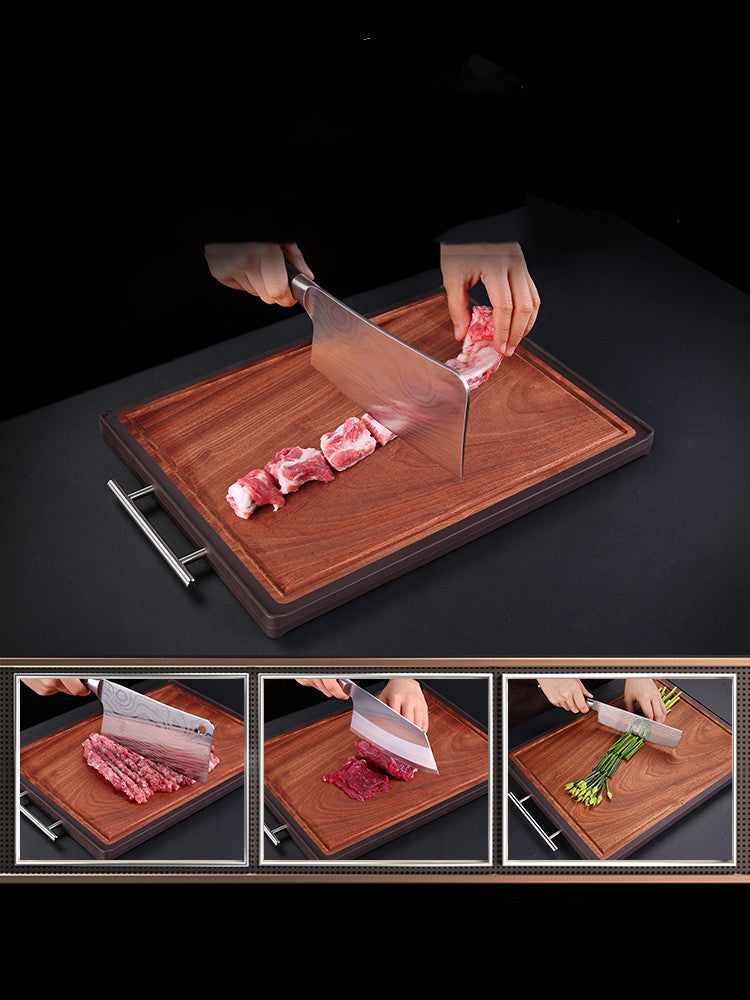 German Ebony Wood Double-Sided Cutting Board