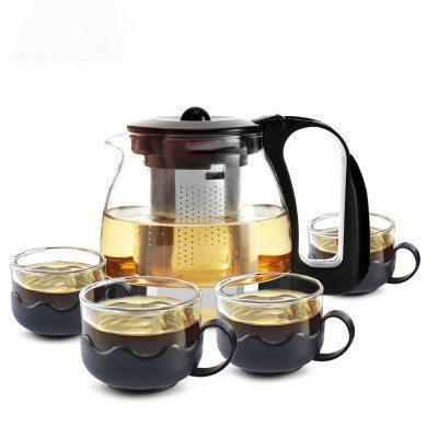 Glass Teapot with Stainless Steel Infuser 700ml Tea Pot