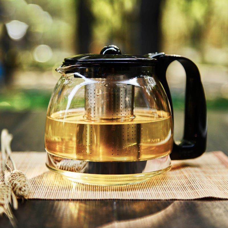 Glass Teapot with Stainless Steel Infuser 700ml Tea Pot