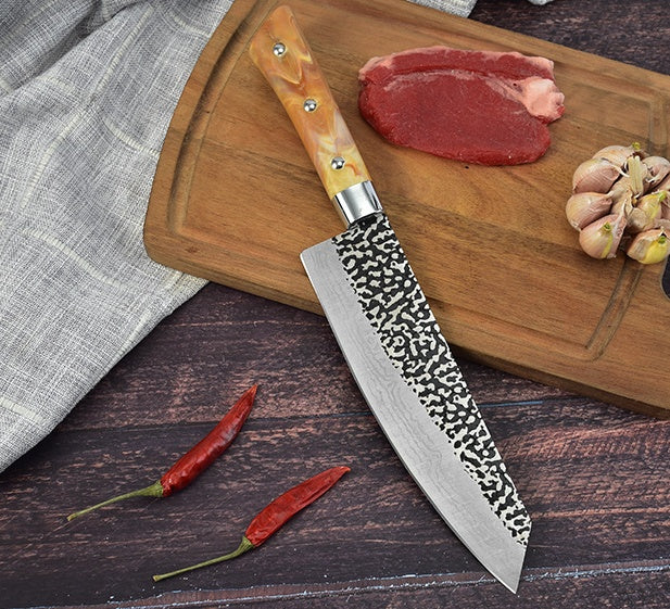 Stainless Steel Chef’s Knife with Marbled Handle