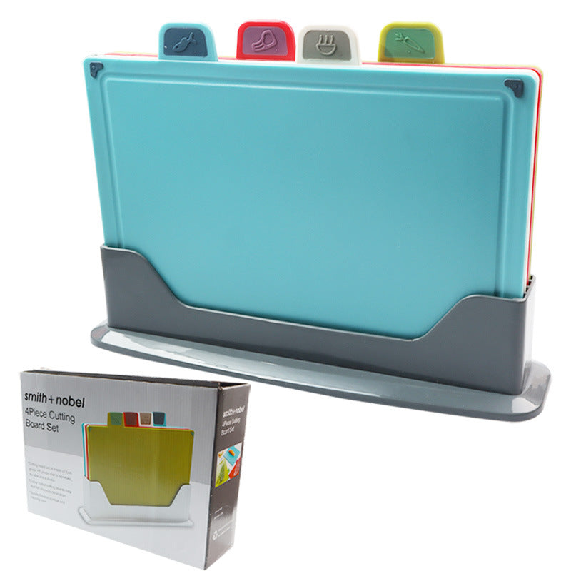 4-Piece Thickened Plastic Cutting Board Set