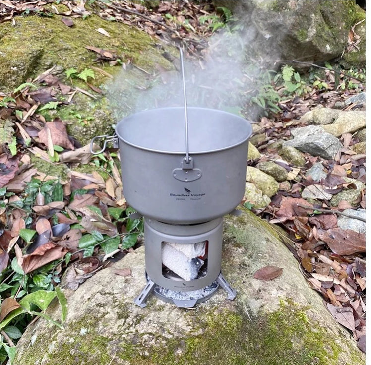 Pure Titanium Hanging Pot Cooking Rice