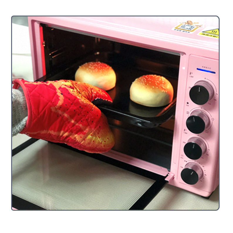 Cotton Heat Insulated Oven Gloves For Safe Baking And Cooking