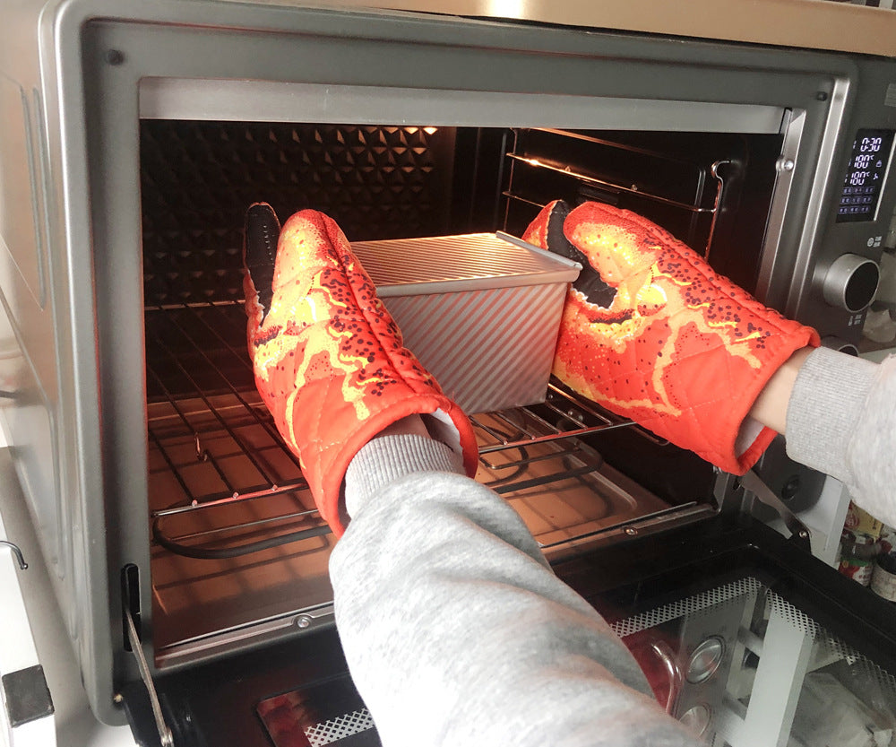 Cotton Heat Insulated Oven Gloves For Safe Baking And Cooking