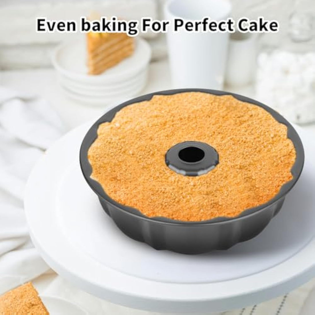 Heavy Duty Carbon Steel Nonstick Fluted Tube Cake Pan Baking Mold