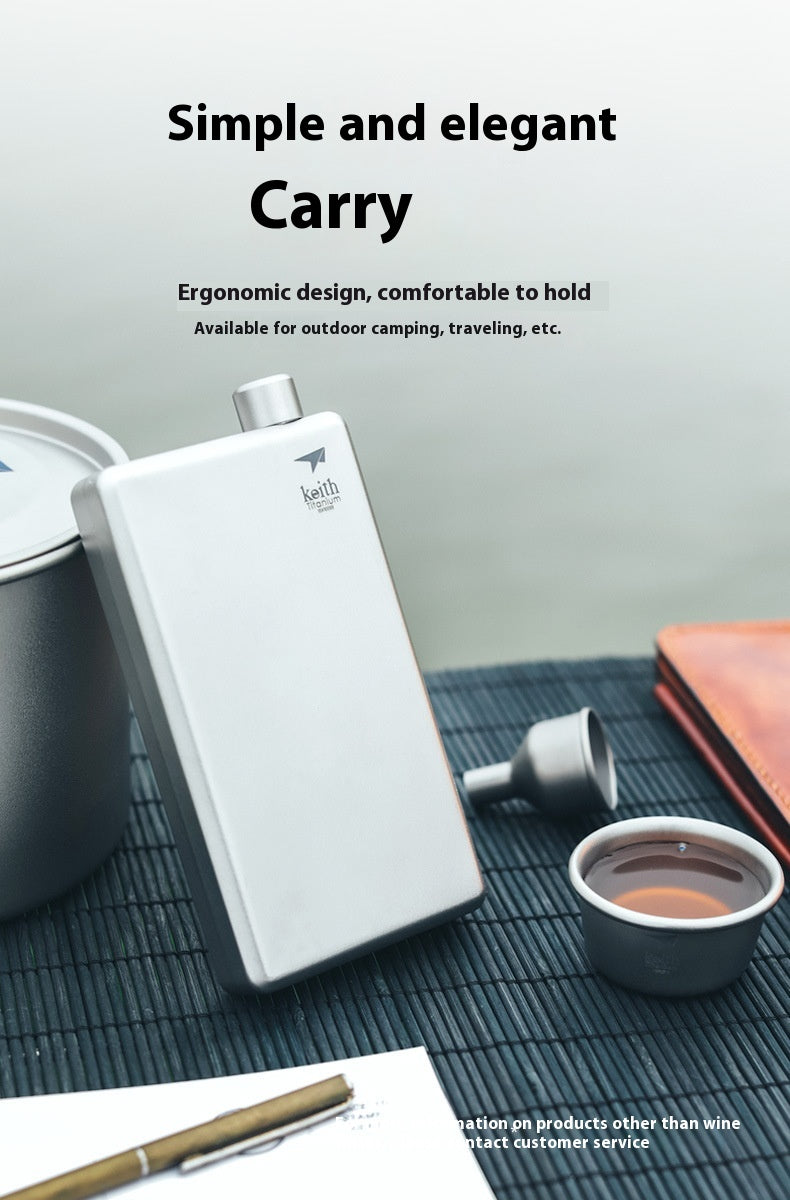 Outdoor Carry Portable With Titanium Funnel Ultralight