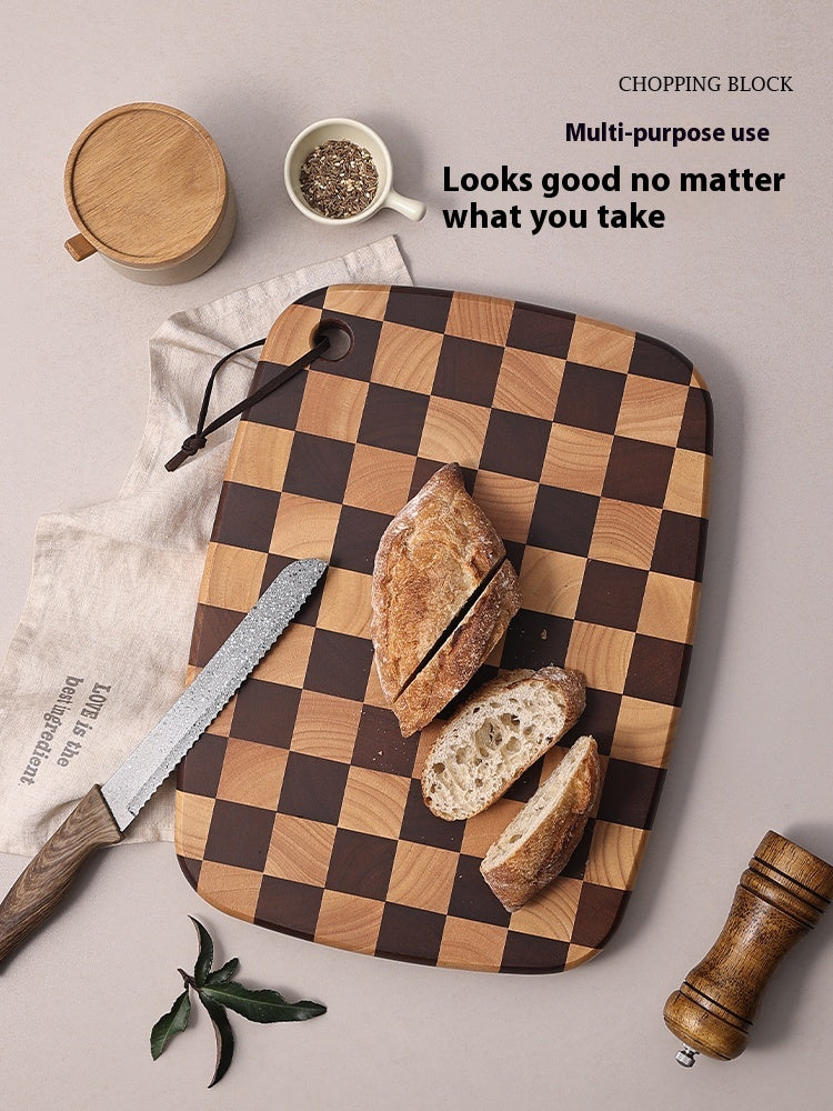 Acacia Wood Grid Cutting Board Solid Wood