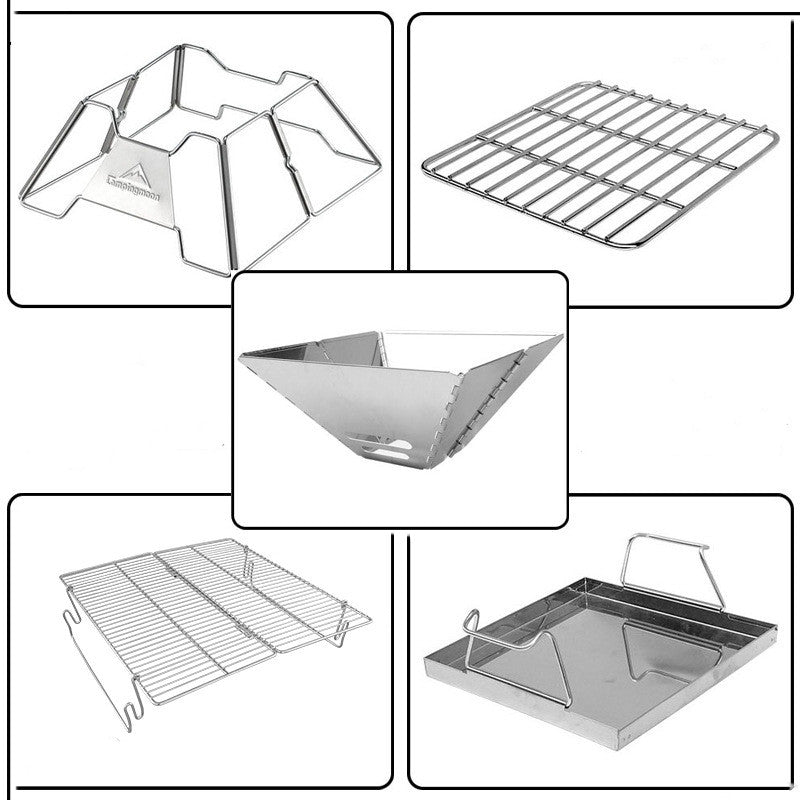 2–3 Person Foldable Camping BBQ Grill