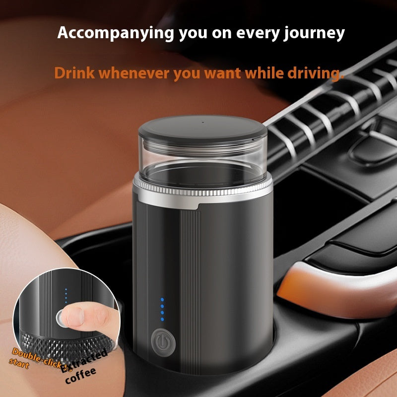 Portable Rechargeable Capsule Coffee Machine Travel Brewer