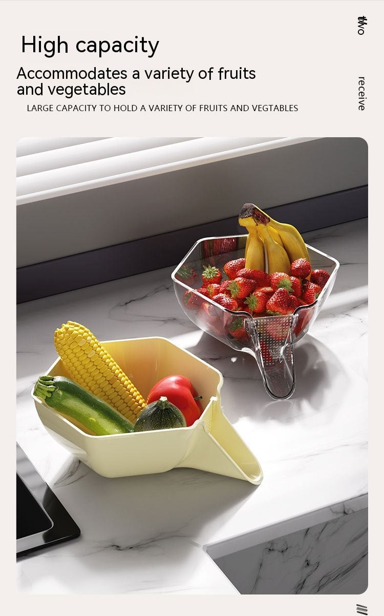 Multi Functional Kitchen Sink Strainer Basket Organizer