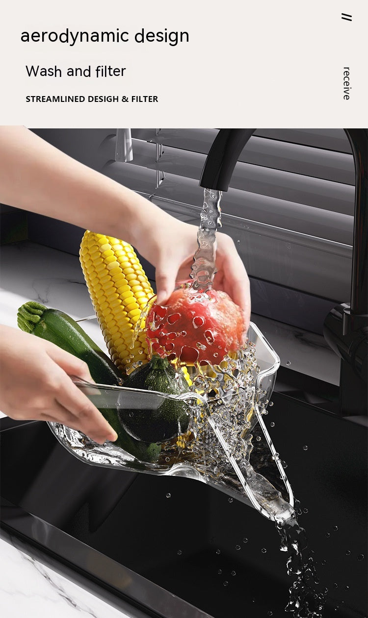 Multi Functional Kitchen Sink Strainer Basket Organizer