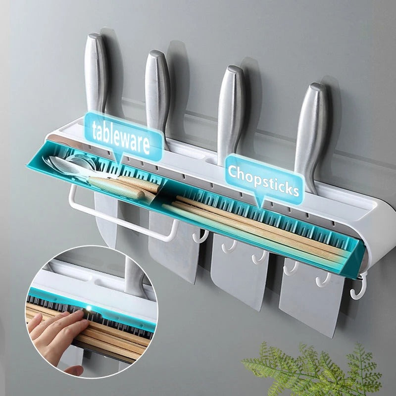 Wall-mounted Kitchen Supplies Integrated Storage Rack