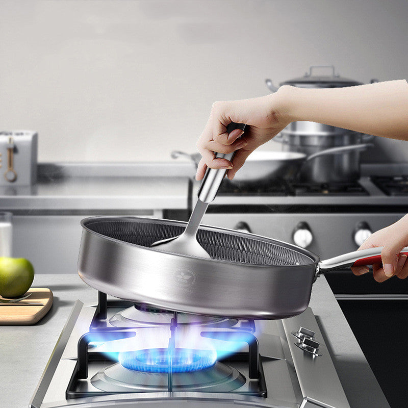 Stainless Steel Honeycomb Skillet Steak & Saucepan