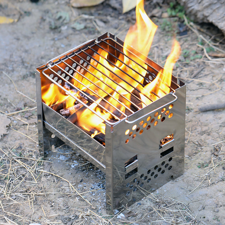 Portable Stainless Steel Dual-Use Barbecue Grill