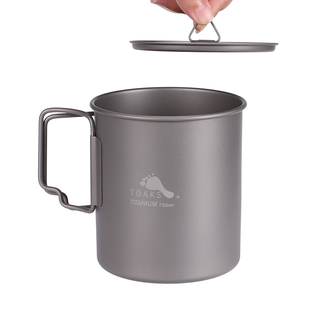 Pure Titanium Outdoor Cookware Water Cup