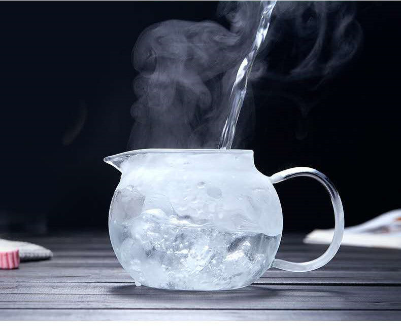 Heat Resistant Glass Flower Teapot Thickened Tea Pot