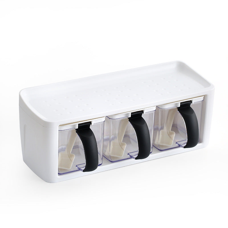 Stacked Plastic Spice Storage Boxes For Kitchen Seasonings