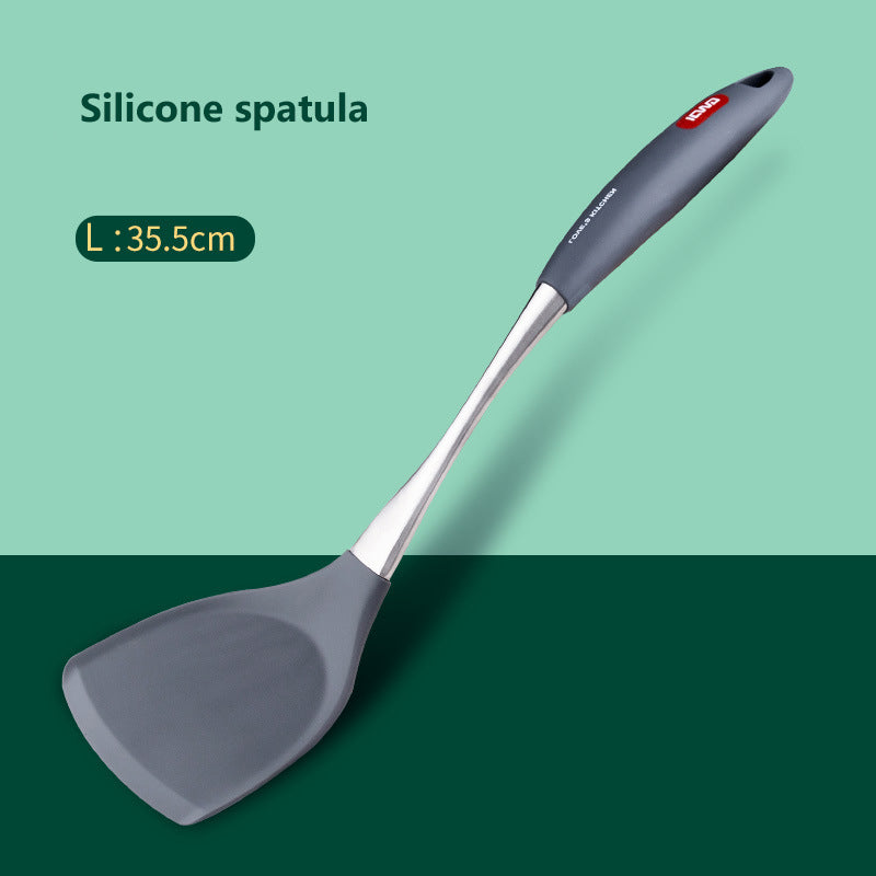Stainless Steel & Silicone Non-Stick Spatula Set