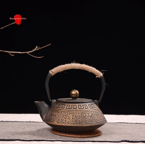 Cast Iron Teapot Traditional Brewing Tea Kettle