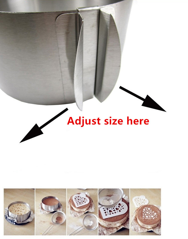 Adjustable Stainless Steel Cake Baking Mold Ring