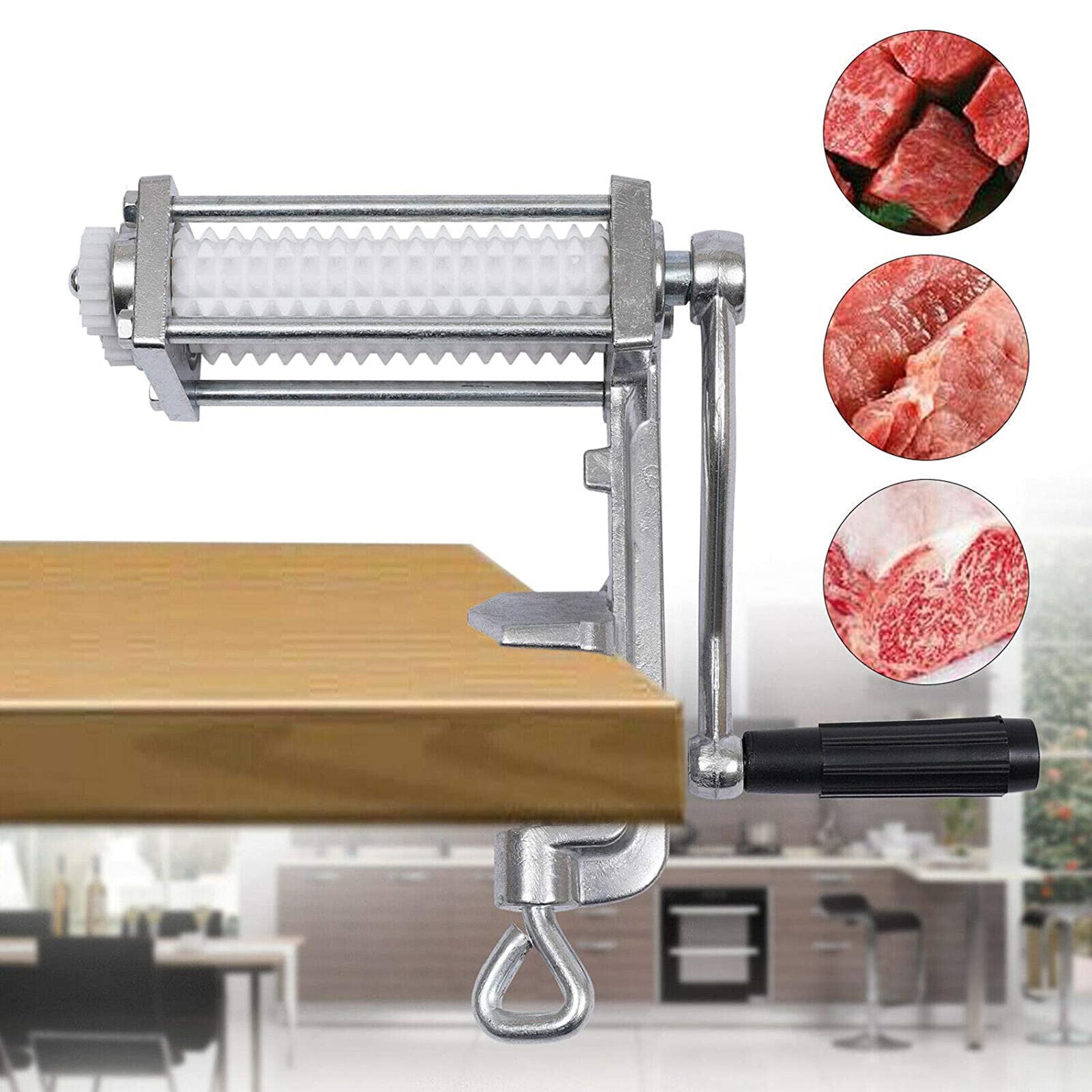 Household Small Manual Aluminum Meat Tenderizer
