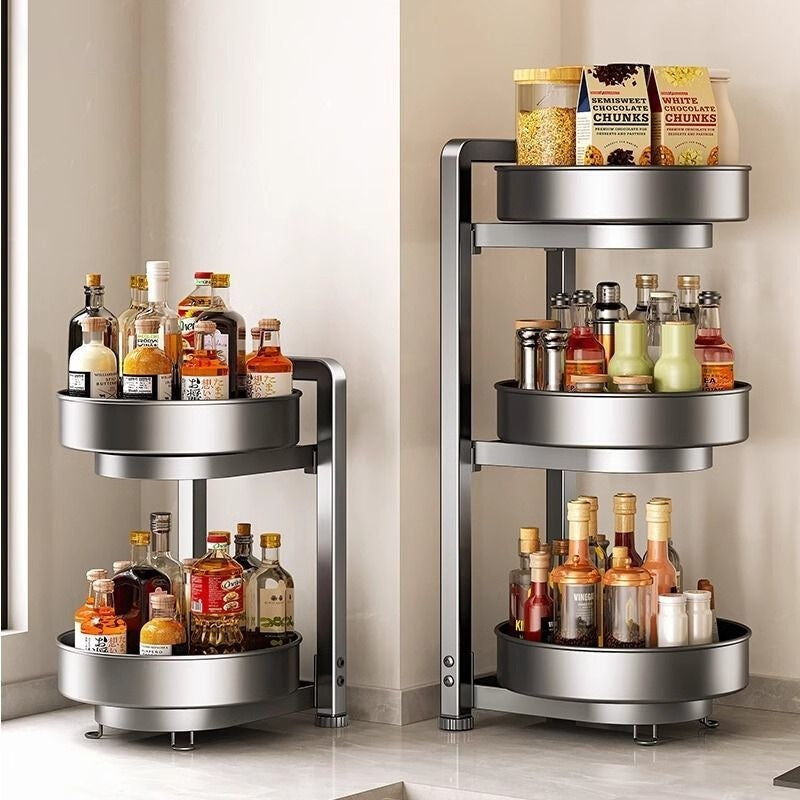 Rotating Multi-Function Countertop Kitchen Rack