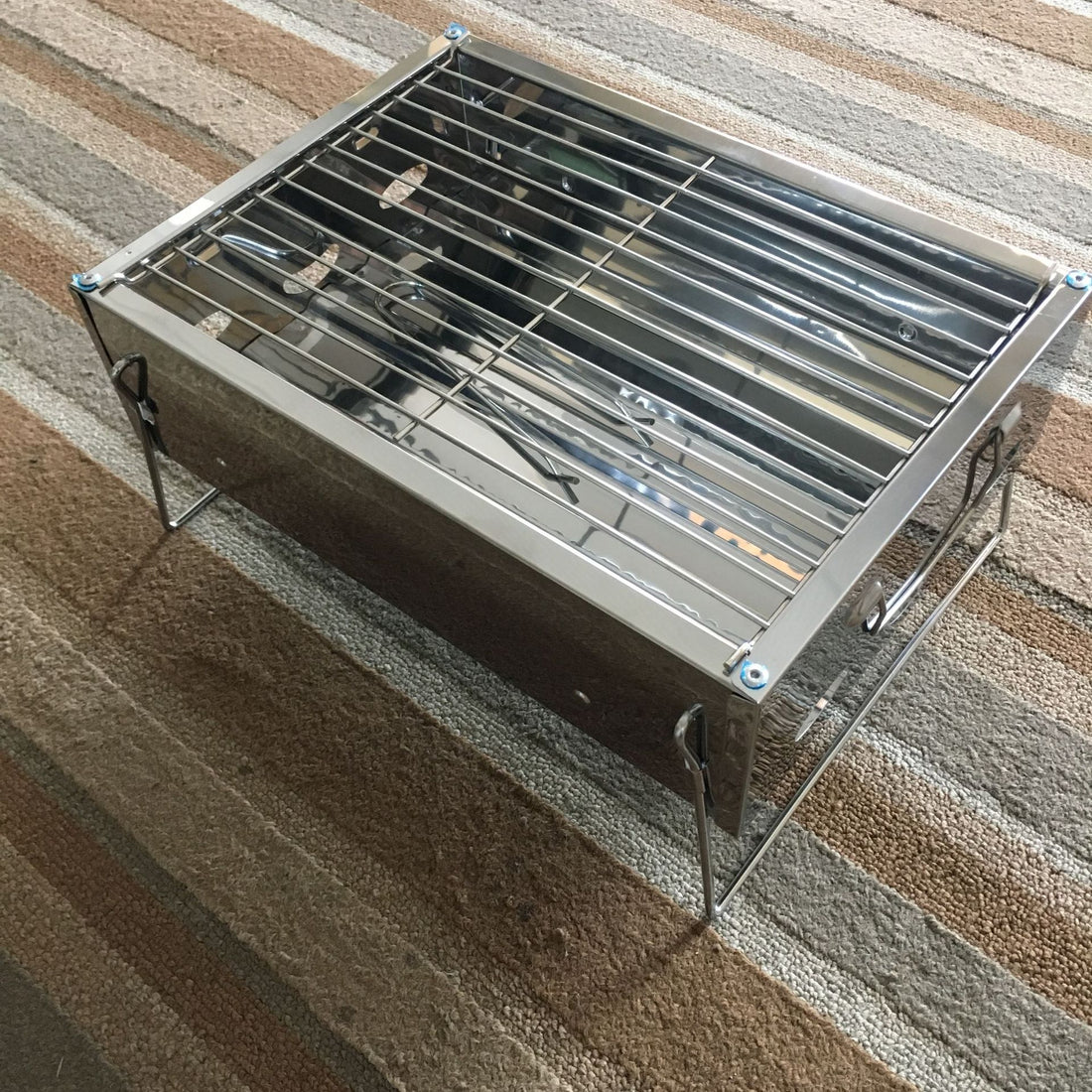 Portable Stainless Steel Charcoal Barbecue Grill