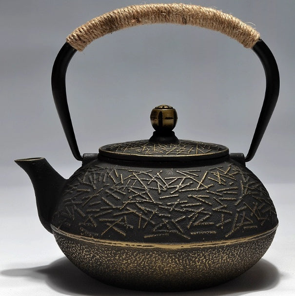 Cast Iron Teapot Traditional Brewing Tea Kettle