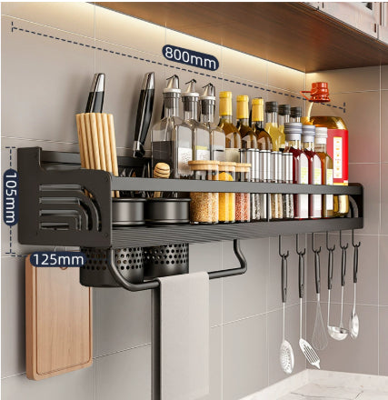 Punch-free Kitchen Rack Wall-mounted Multi-function