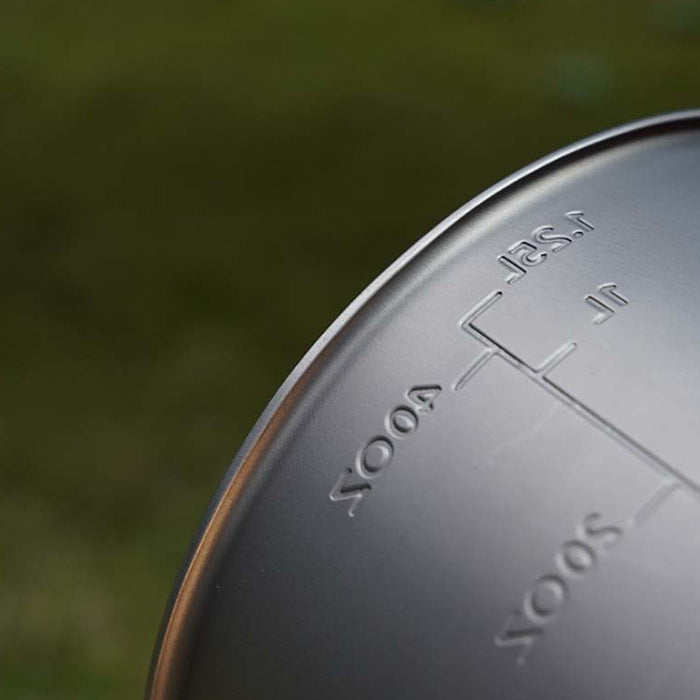 Pure Titanium Frying Pan Portable Cooking Pot