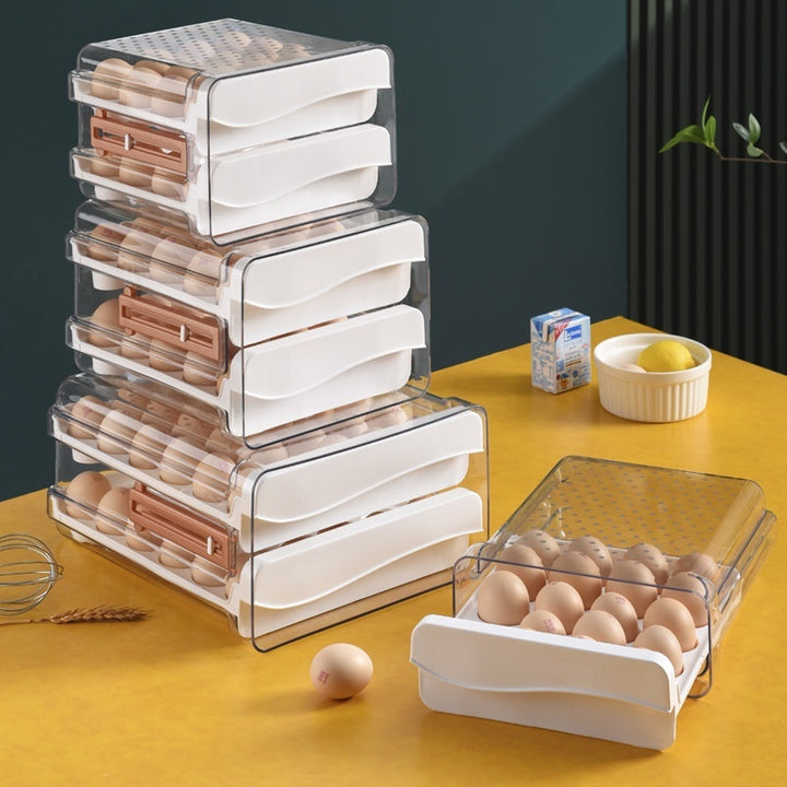 Egg Storage Box with Scale for Refrigerator