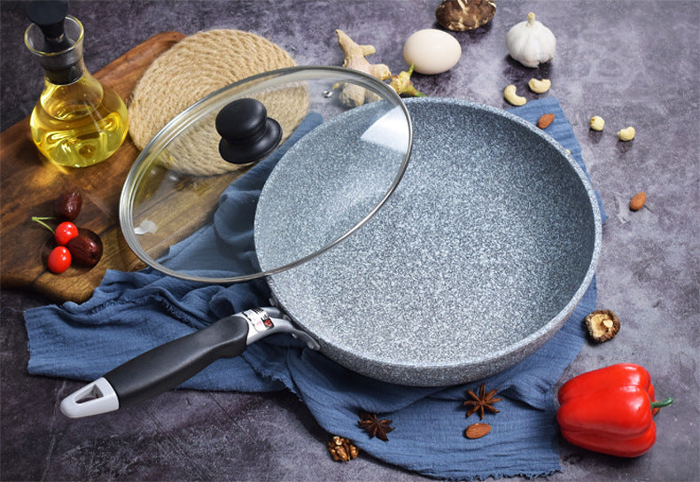 Japanese Maifan Stone Non-Stick Deep Wok