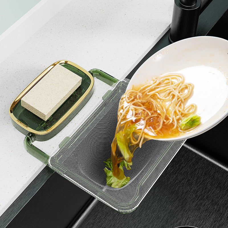 Mesh Kitchen Sink Strainer Holder Pocket Filter